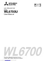 Предварительный просмотр 1 страницы Mitsubishi Electric FL7000U User Manual