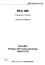 Mitsubishi Electric FR-A 500 Instruction Manual preview