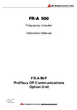 Preview for 1 page of Mitsubishi Electric FR-A 500 Instruction Manual