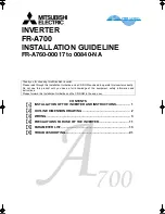 Preview for 1 page of Mitsubishi Electric FR-A760-00017-NA Installation Manuallines