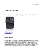 Preview for 1 page of Mitsubishi Electric FR-CS84-295-60 Instruction Manual