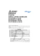 Preview for 1 page of Mitsubishi Electric FR-D710W-008 Installation Manuallines