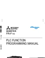 Preview for 1 page of Mitsubishi Electric FR - F700 Programming Manual