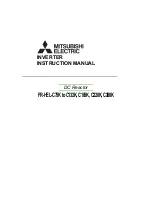 Preview for 1 page of Mitsubishi Electric FR-HEL-C110K Instruction Manual