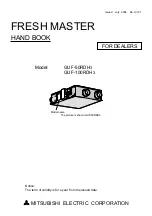 Mitsubishi Electric Fresh Master GUF-100RDH3 Handbook preview