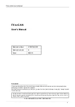 Preview for 7 page of Mitsubishi Electric FX3U-CAN User Manual