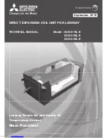 Предварительный просмотр 1 страницы Mitsubishi Electric GUG-01SL-E Technical Manual