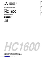 Preview for 1 page of Mitsubishi Electric HC1600 User Manual