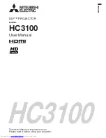 Mitsubishi Electric HC3100 User Manual preview