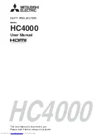 Mitsubishi Electric HC4000 User Manual предпросмотр