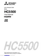 Preview for 1 page of Mitsubishi Electric HC5500 User Manual