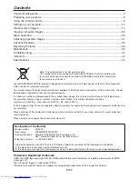 Preview for 3 page of Mitsubishi Electric HC6500 User Manual