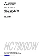 Mitsubishi Electric HC7900DW User Manual предпросмотр