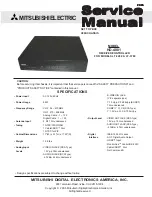 Preview for 1 page of Mitsubishi Electric HD-4001 Service Manual