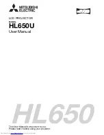 Mitsubishi Electric HL650 User Manual preview