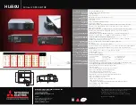 Preview for 2 page of Mitsubishi Electric HL650U Specification Sheet