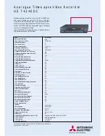 Preview for 1 page of Mitsubishi Electric HS 7424EDC Specification