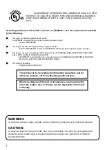 Preview for 2 page of Mitsubishi Electric HS-MD3000E Installation And Operation Manual