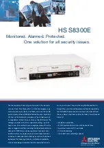 Preview for 1 page of Mitsubishi Electric HS S8300E Specification