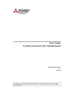 Mitsubishi Electric Hurricane HU430 User Manual preview