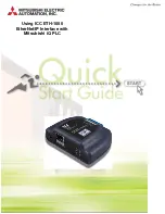 Mitsubishi Electric ICC ETH-1000 Quick Start Manual предпросмотр