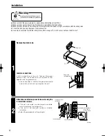 Preview for 4 page of Mitsubishi Electric JT-SB116EH-W-CA Installation Manual