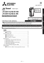 Preview for 1 page of Mitsubishi Electric JT-SB116JH2-S-NA Instruction Manual