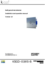 Mitsubishi Electric k-con KSGD-01WS-B Installation And Operation Manual preview