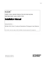Preview for 1 page of Mitsubishi Electric KSGD-01W Installation Manual