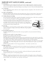 Preview for 6 page of Mitsubishi Electric L423FR Owner'S Manual