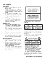 Preview for 5 page of Mitsubishi Electric Laservue L75-A96 Owner'S Manual