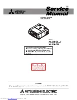 Предварительный просмотр 1 страницы Mitsubishi Electric LC62 CHASSIS XL6500LU Service Manual