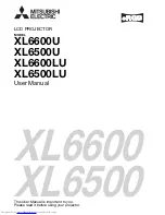 Preview for 1 page of Mitsubishi Electric LC62 CHASSIS XL6500LU User Manual