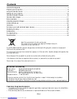 Preview for 3 page of Mitsubishi Electric LC62 CHASSIS XL6500LU User Manual