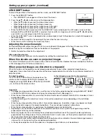 Preview for 11 page of Mitsubishi Electric LC62 CHASSIS XL6500LU User Manual