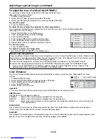 Preview for 29 page of Mitsubishi Electric LC62 CHASSIS XL6500LU User Manual