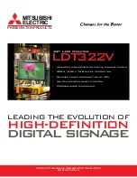 Mitsubishi Electric LDT322V Specifications preview