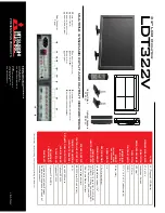 Preview for 2 page of Mitsubishi Electric LDT322V Specifications