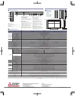 Preview for 2 page of Mitsubishi Electric LDT421V Specifications