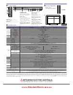 Предварительный просмотр 2 страницы Mitsubishi Electric LDT421V2 Specifications