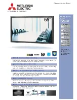 Preview for 1 page of Mitsubishi Electric LDT551V Brochure & Specs