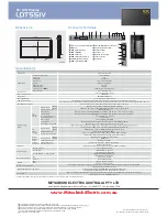 Preview for 2 page of Mitsubishi Electric LDT551V Brochure & Specs