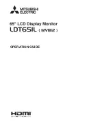 Preview for 1 page of Mitsubishi Electric LDT651L Operation Manual