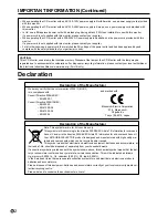 Preview for 4 page of Mitsubishi Electric LDT651P Operation Manual