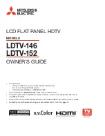 Preview for 1 page of Mitsubishi Electric LDTV146 Owner'S Manual