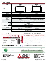 Preview for 4 page of Mitsubishi Electric LM55P1 Quick Manual