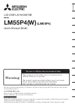 Предварительный просмотр 1 страницы Mitsubishi Electric LM55P4 User Manual