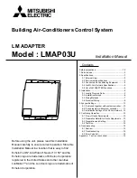 Preview for 1 page of Mitsubishi Electric LMAP03U Installation Manual