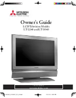 Mitsubishi Electric LT-2240 Owner'S Manual preview