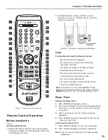 Предварительный просмотр 19 страницы Mitsubishi Electric LT-3280 Owner'S Manual